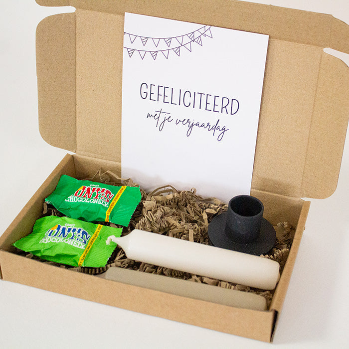 Pakketje 'Gefeliciteerd' klein