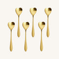 Theelepels 'Hartjes set van 6' middel